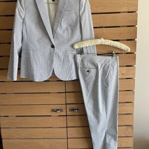 J CrewStriped Seersucker Blazer and Pant Set